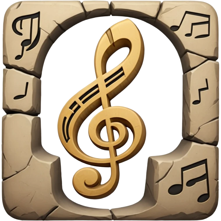 music note hieroglyphs emoji