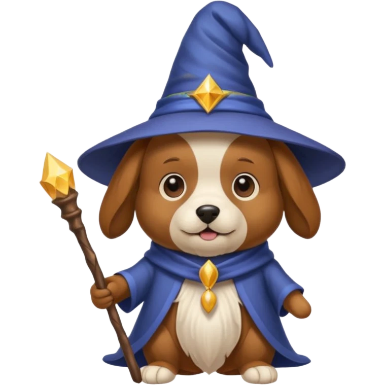 Dog wizard emoji