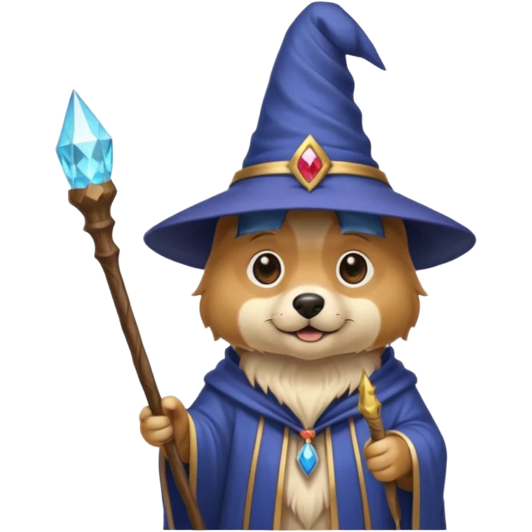 Dog wizard emoji