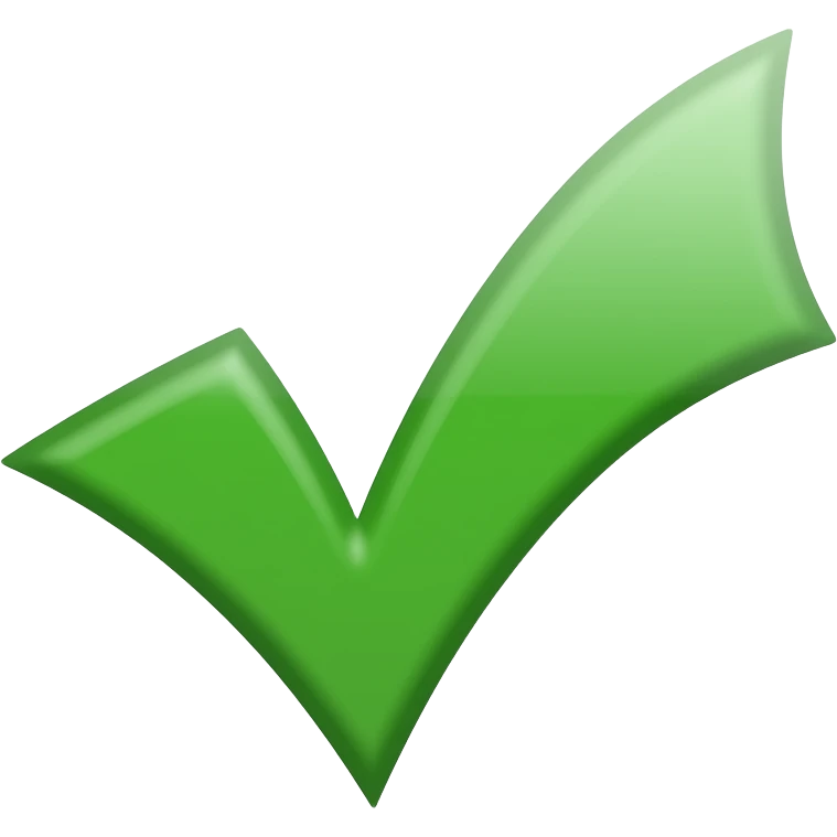 small tick green emoji
