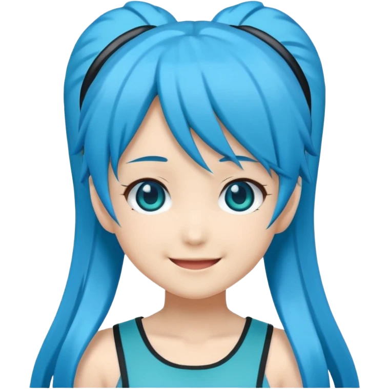 Hatsune Miku as a emoji emoji