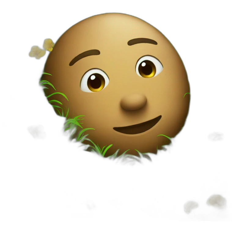 laying in the grass emoji