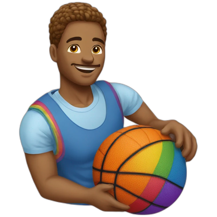 Panier de basket lgbt emoji