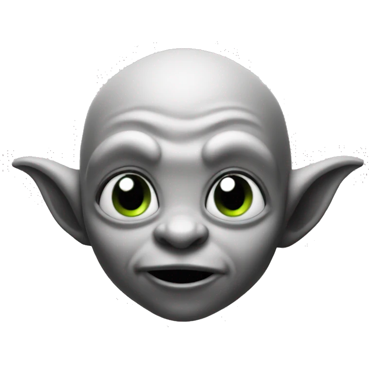 cute goblin black and white emoji