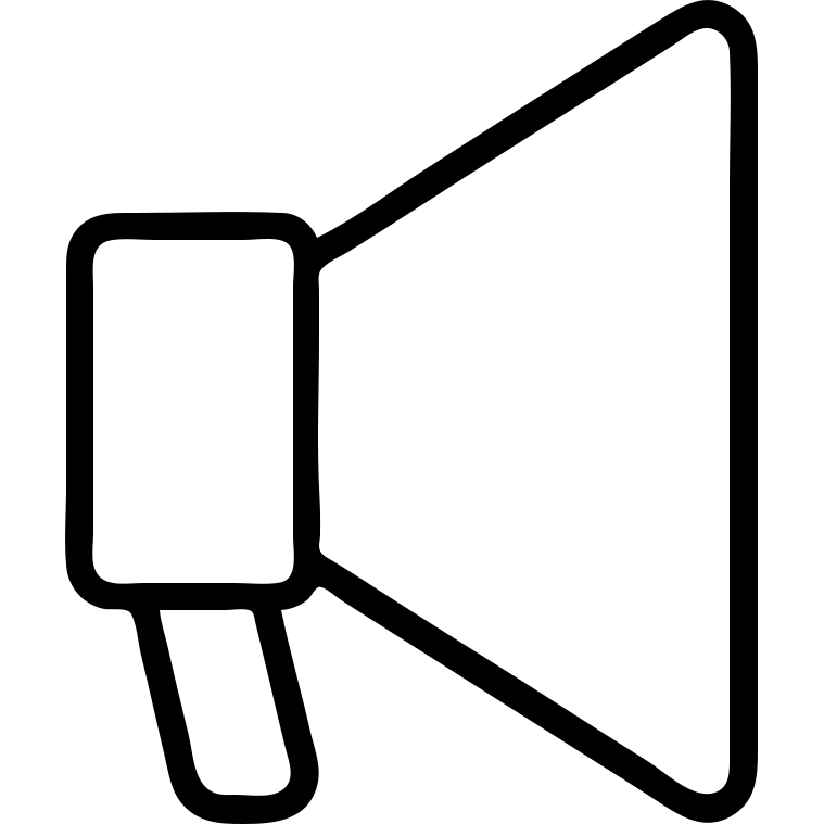 outlined loudspeaker icon emoji