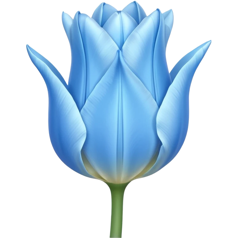a single light blue tulip emoji