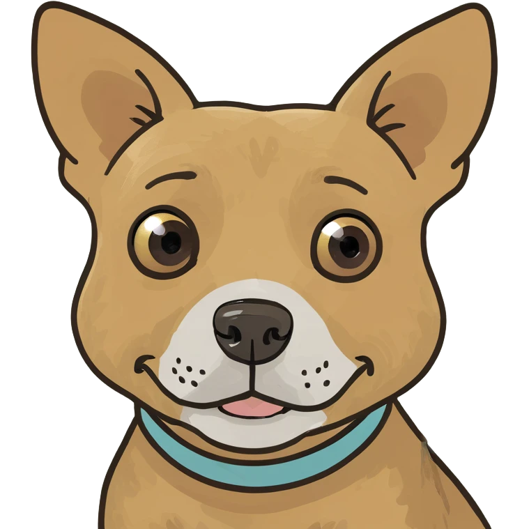 Cute dog emoji