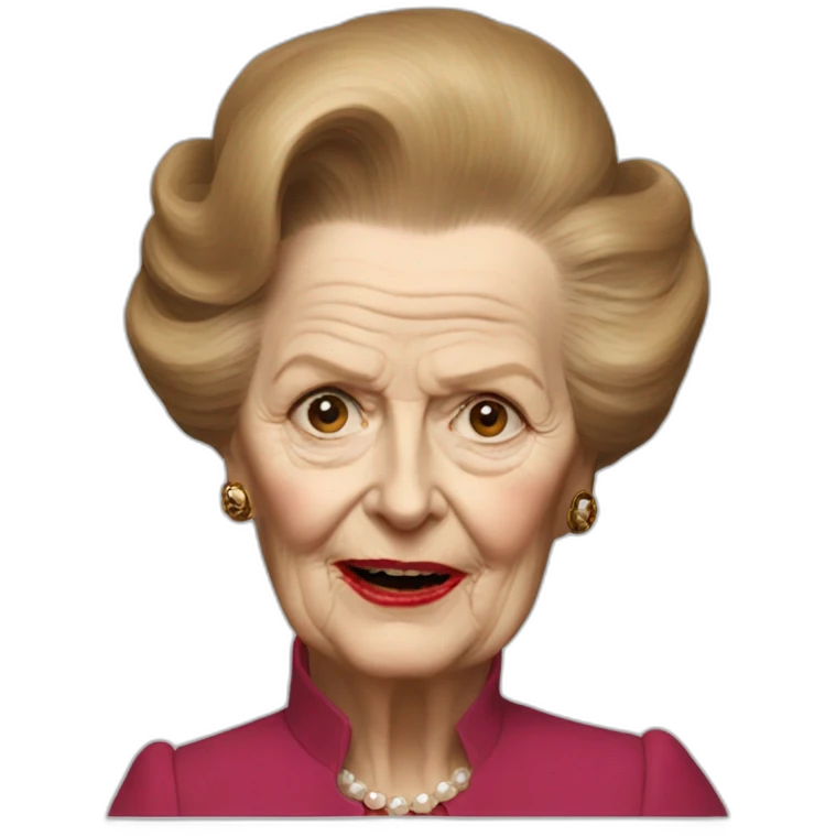 margaret thatcher devil emoji