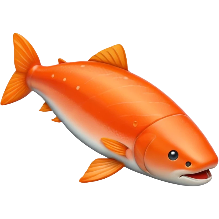 Make salmon  in iPhone emoji style emoji