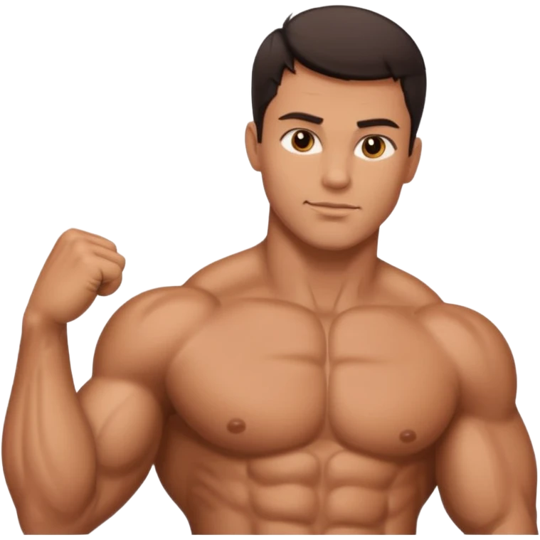 Sexy handsome muscular man emoji