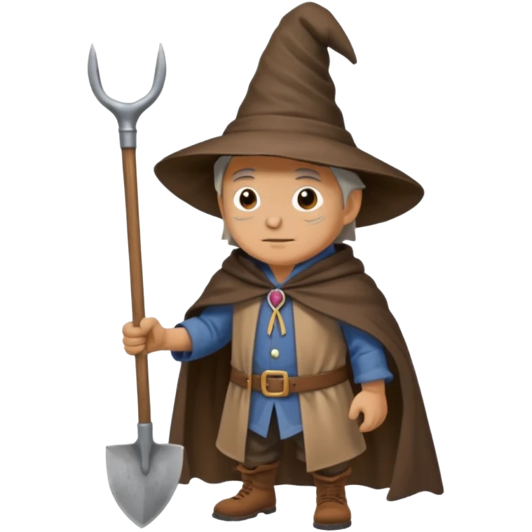 a wizard digging a hole emoji