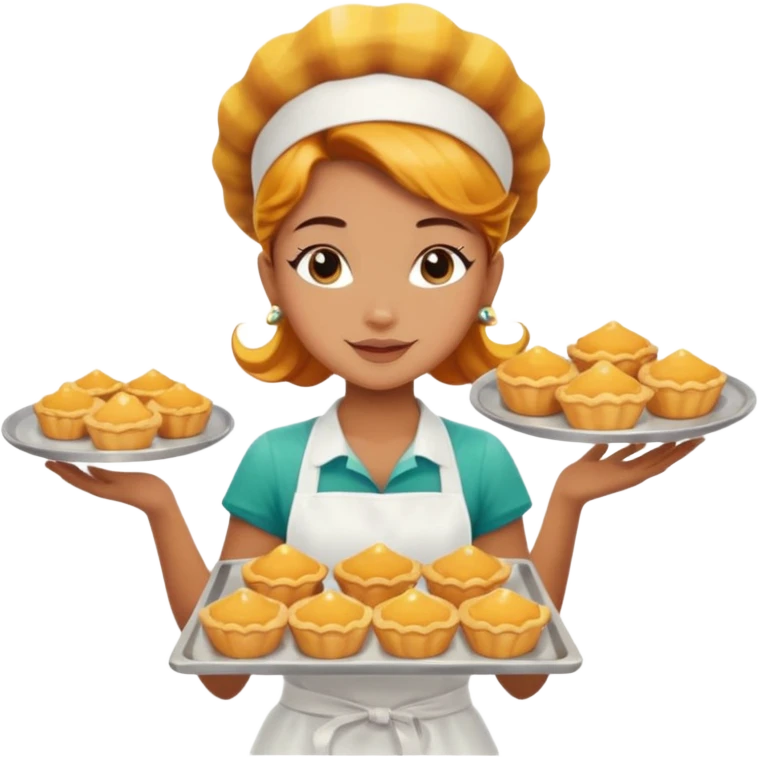 mermaid who is a pastry baker emoji