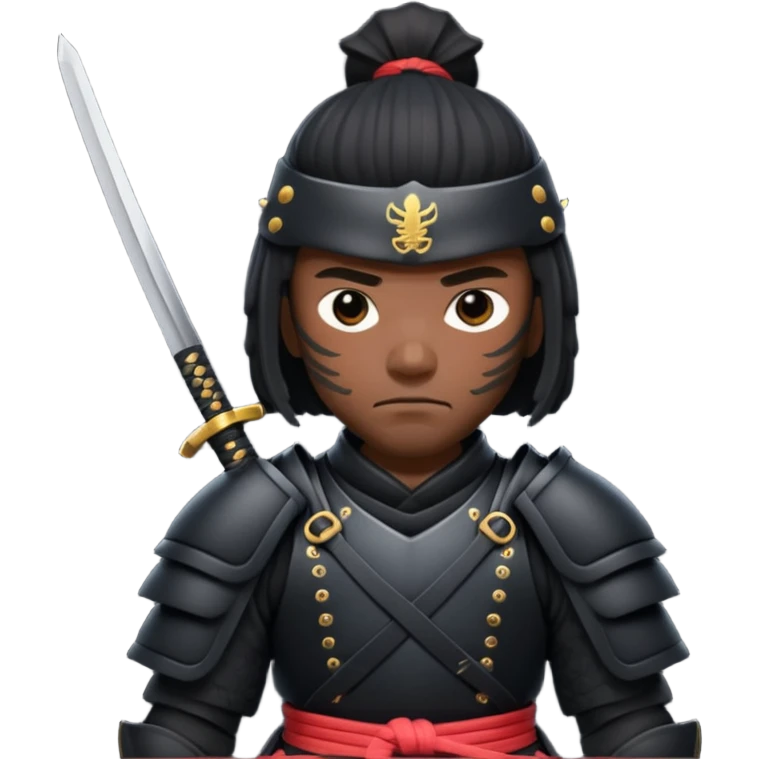black samurai emoji