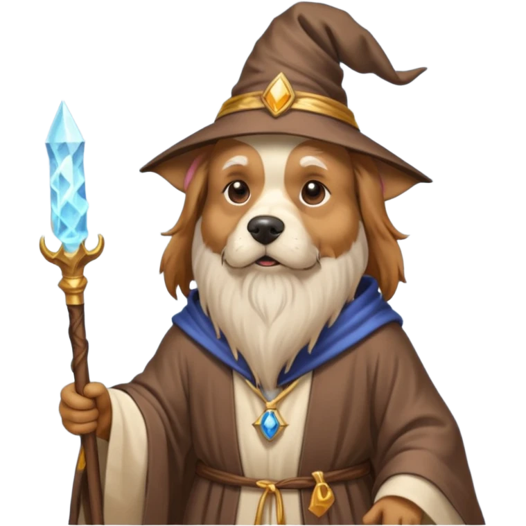Dog wizard emoji