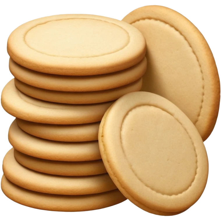 ultra realistic stack of sugar cookies emoji