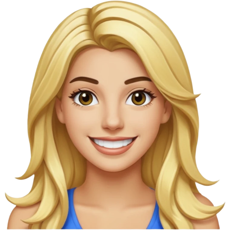Lele Pons with long blonde hair emoji