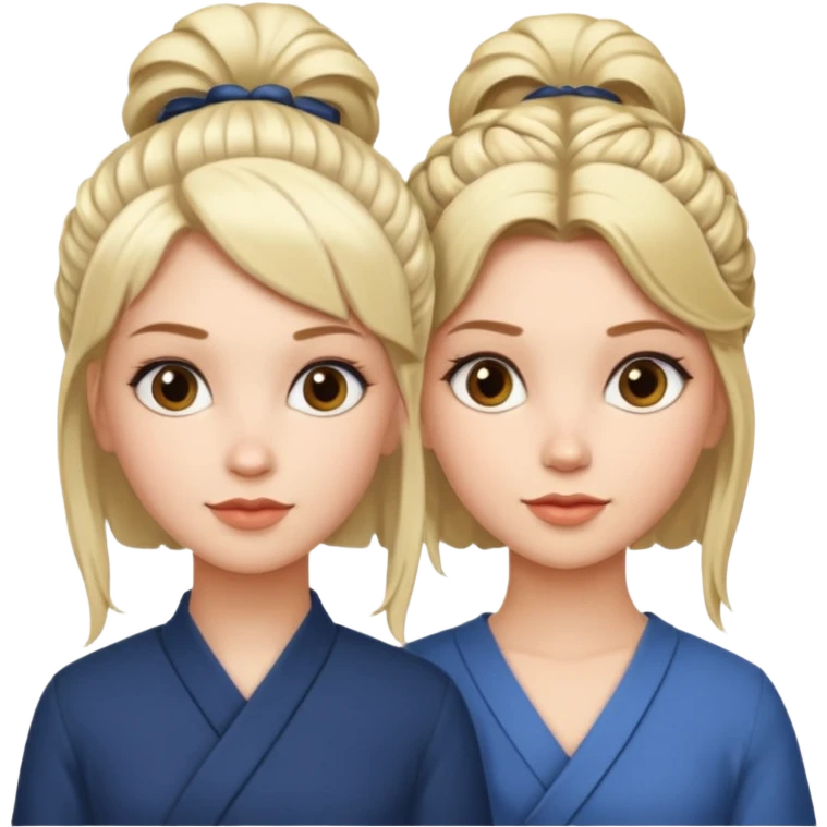 two sisters – Sonya and Taya (there is a general similarity, but they look different) emoji