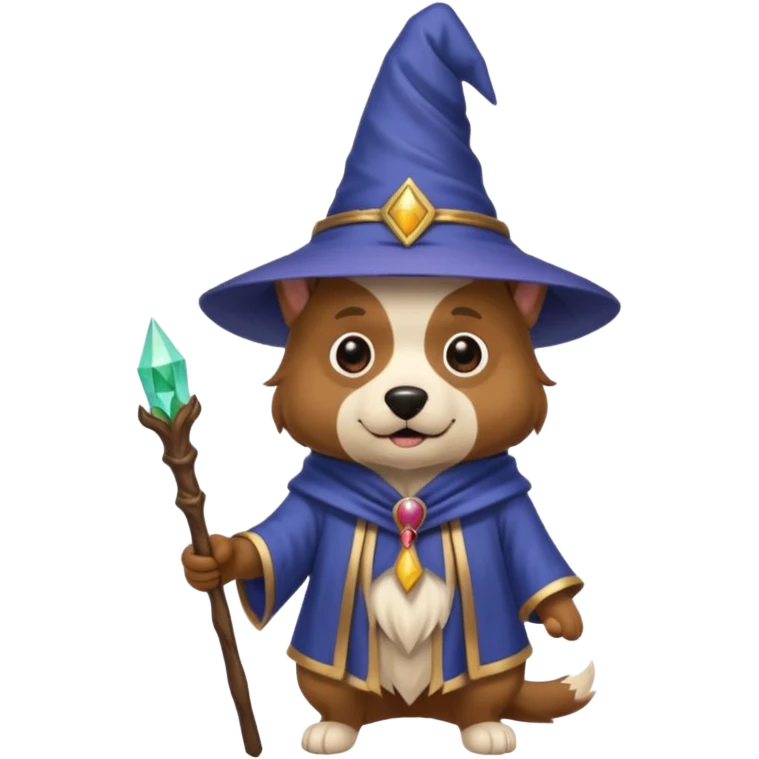 Dog wizard emoji