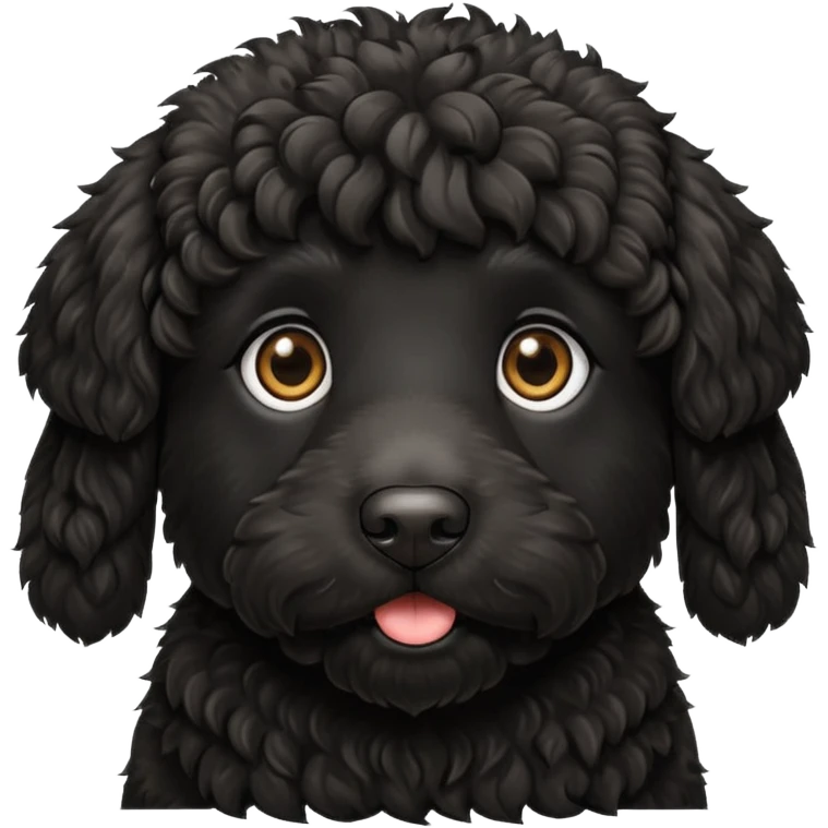 Black labradoodle  emoji