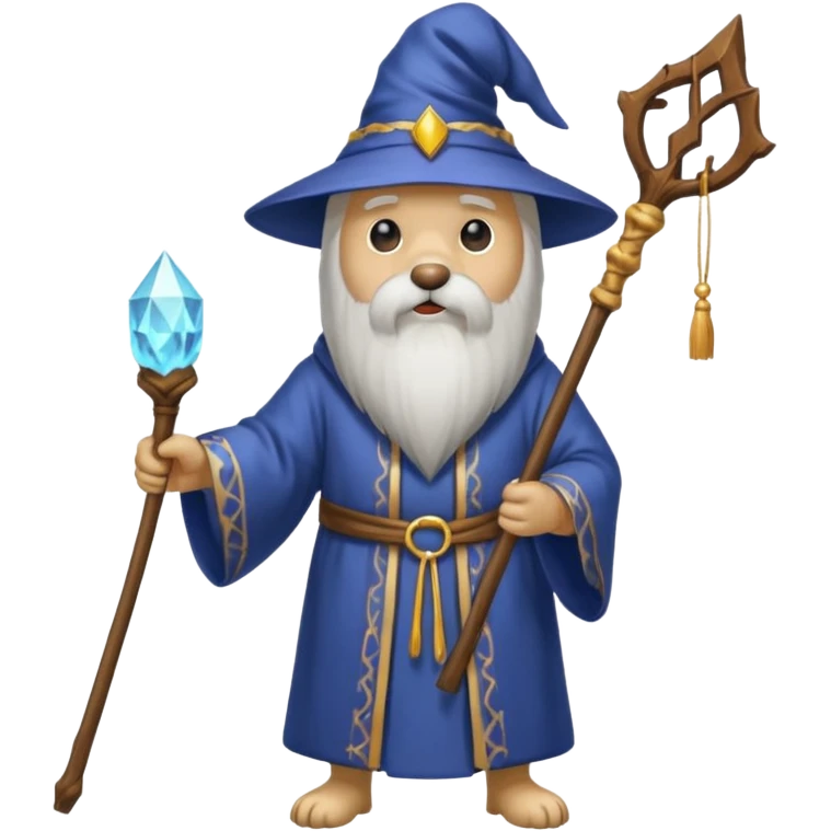 Dog wizard emoji