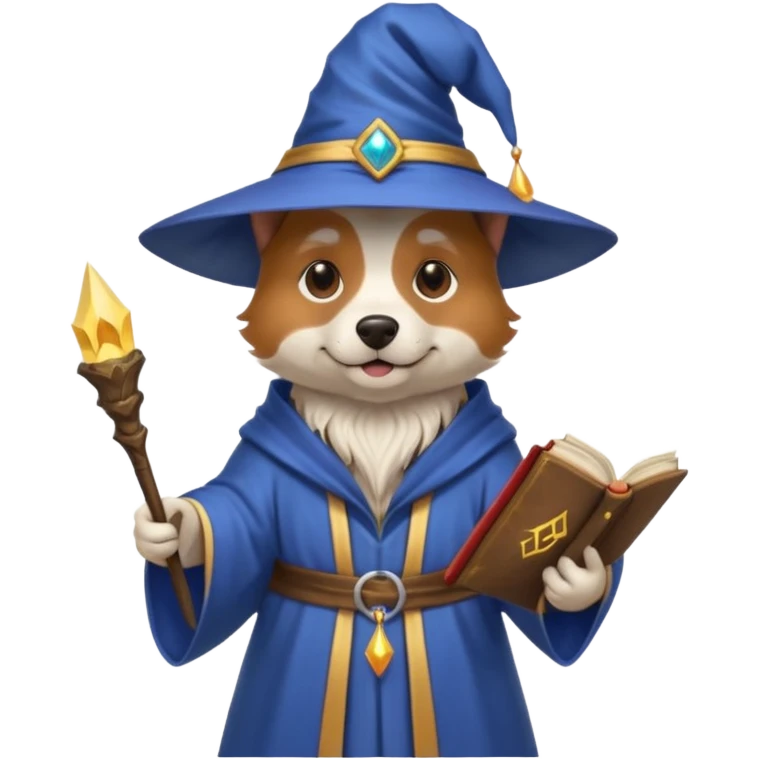 Dog wizard emoji
