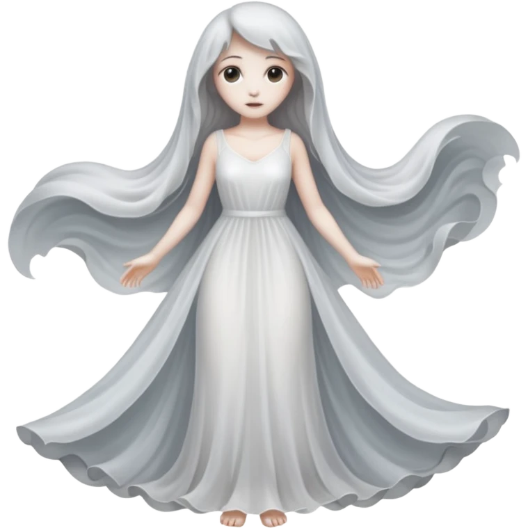 creepy ghost woman emoji