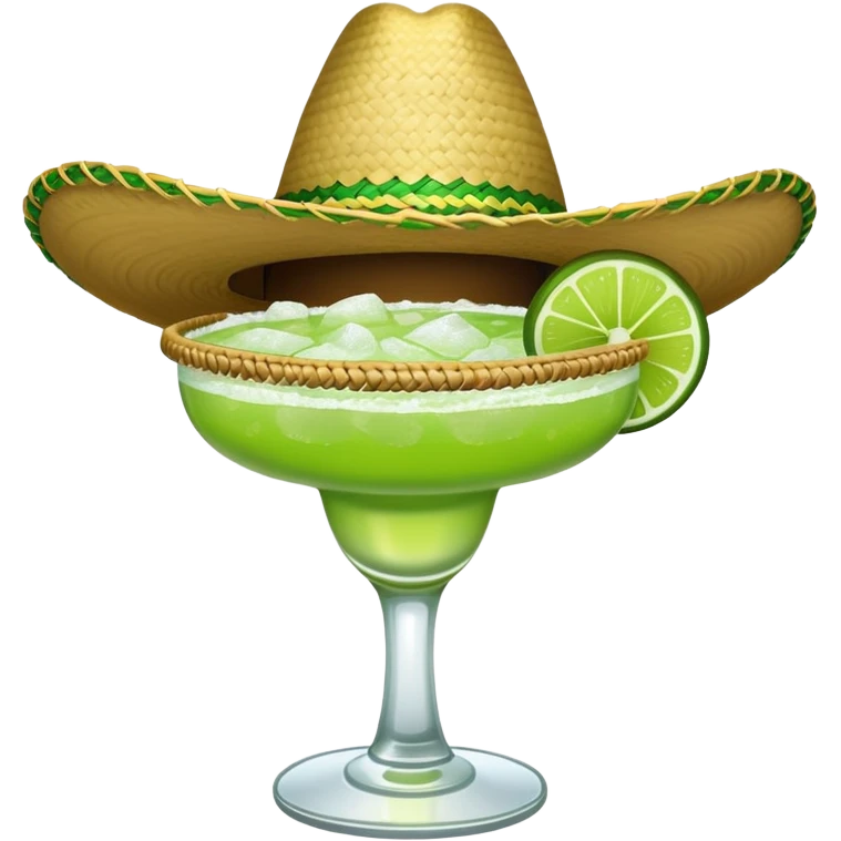 Sombrero and margarita  emoji
