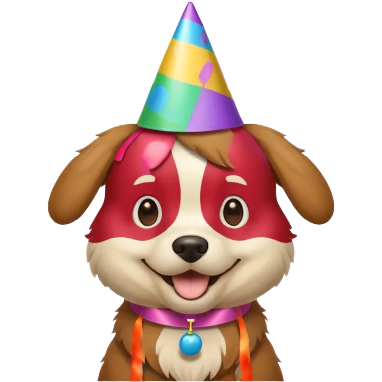 dog with party hat  emoji
