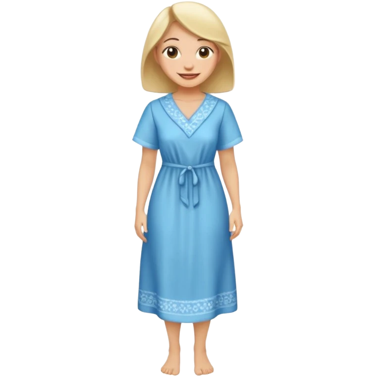 ligth woman housewife clothes full body  emoji