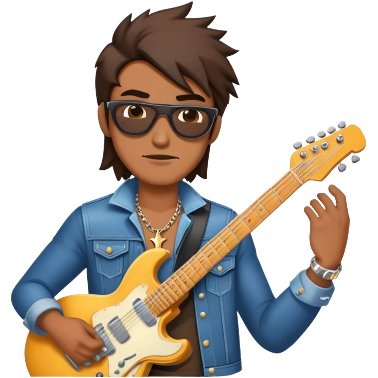 rockstar  man half boby  emoji