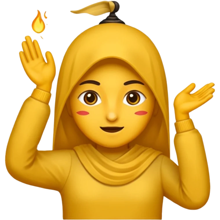 یه زن رو زانو که رو به روی پاهای یه مردِ ایستاده‌ نشسته emoji