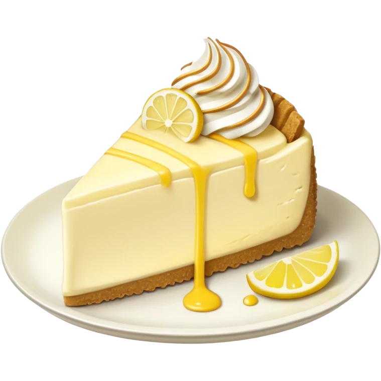 Lemon cheesecake emoji