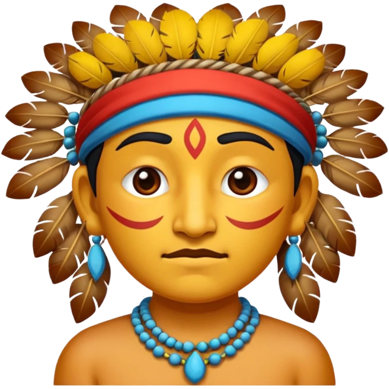An apach indian emoji respectful emoji
