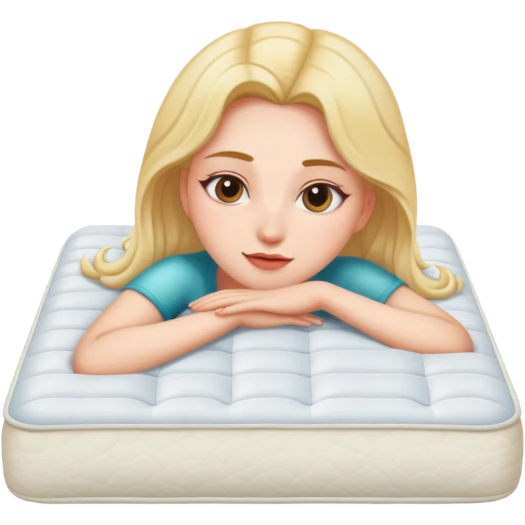 Мама лежит на матрасе emoji