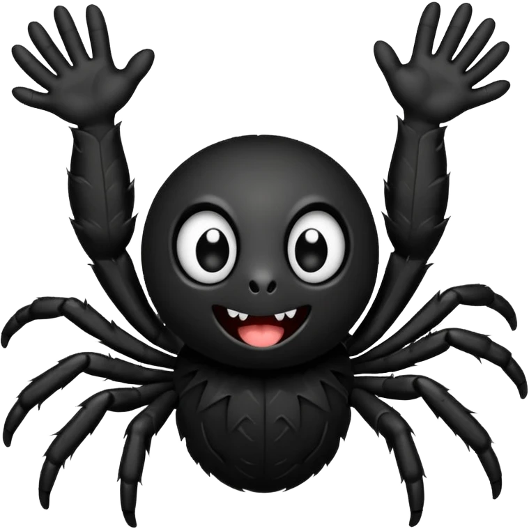 cartoon spider waving emoji