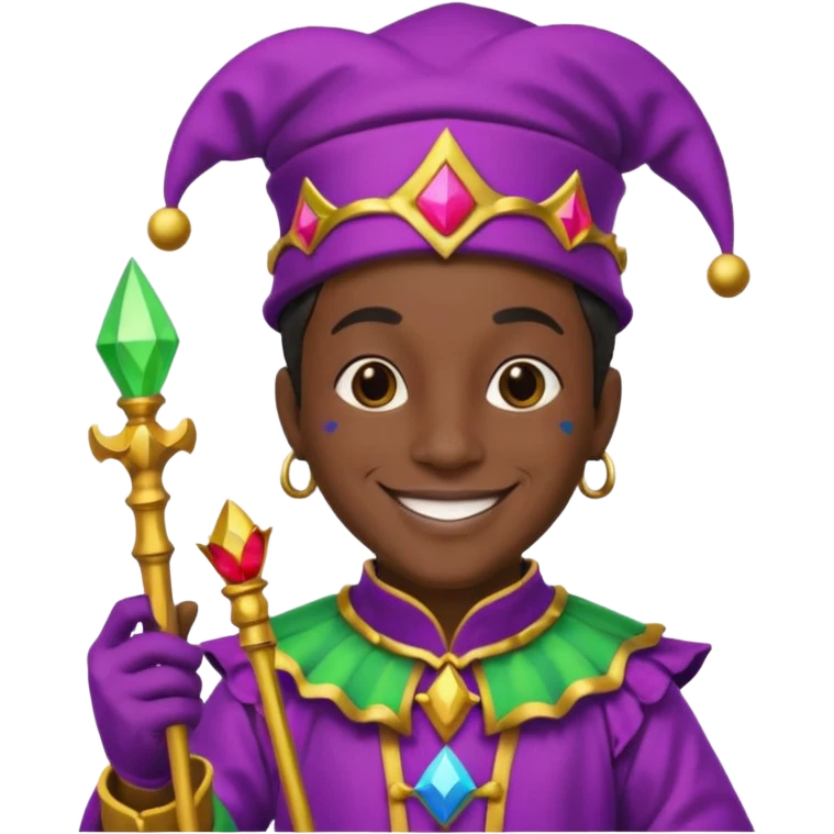 Black jester emoji