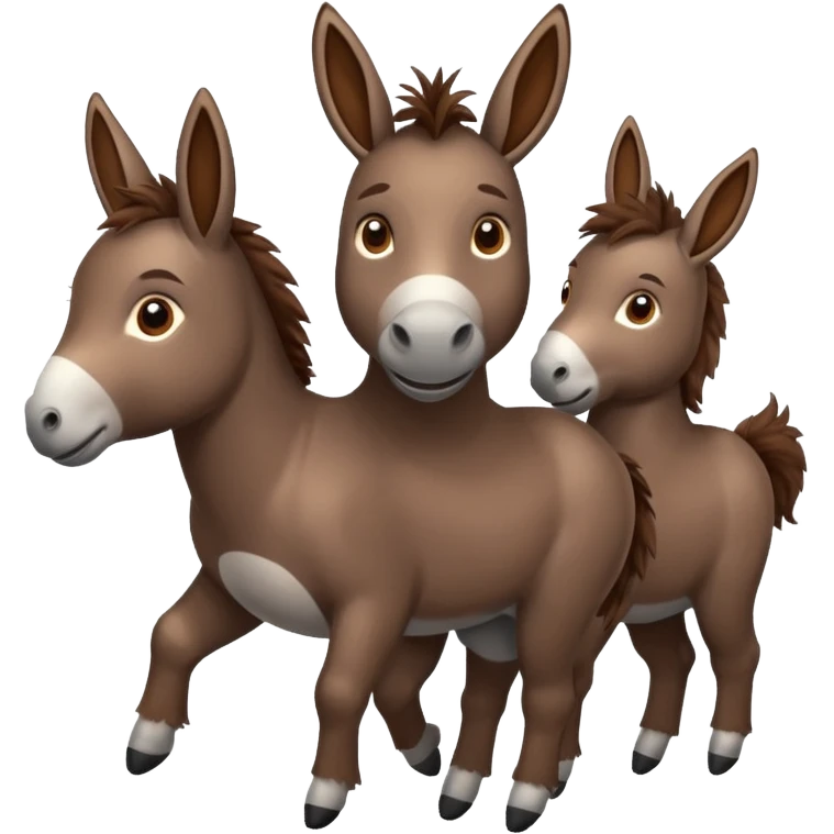 Flying donkeys emoji