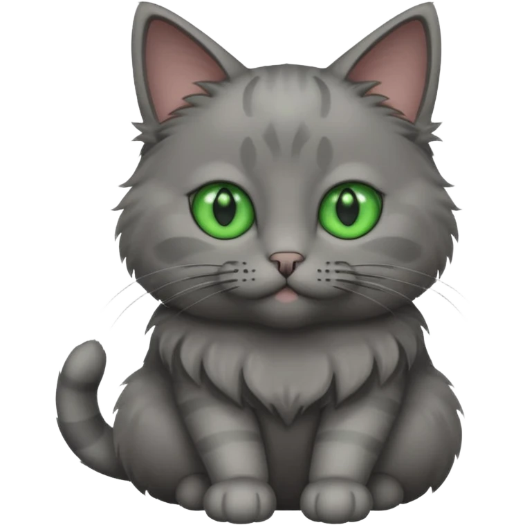 Grey cat emoji