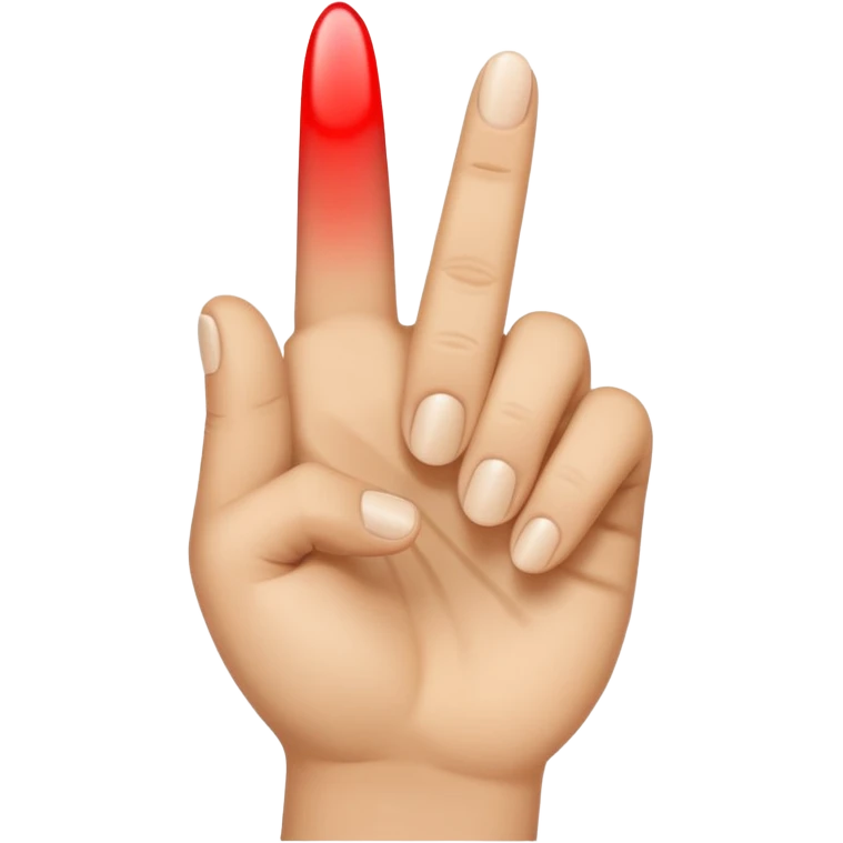 up finger emoji