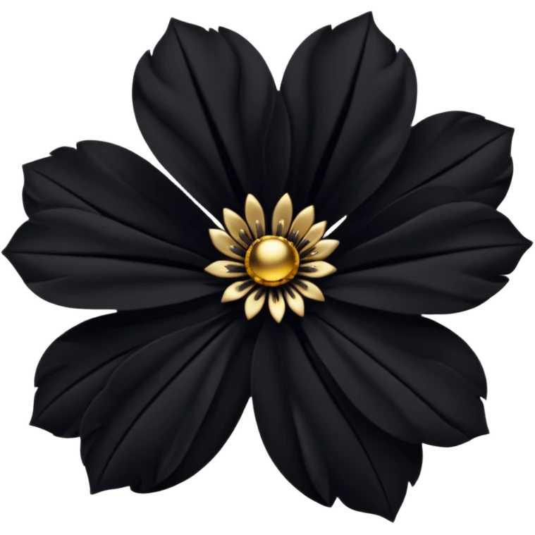 black flower emoji