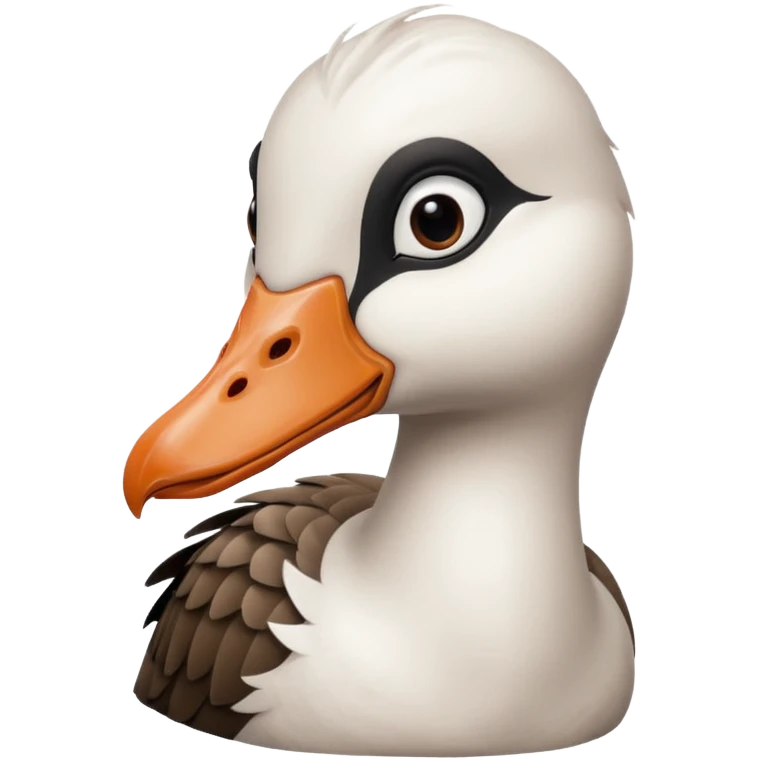 goose portrait with emo bangs emoji