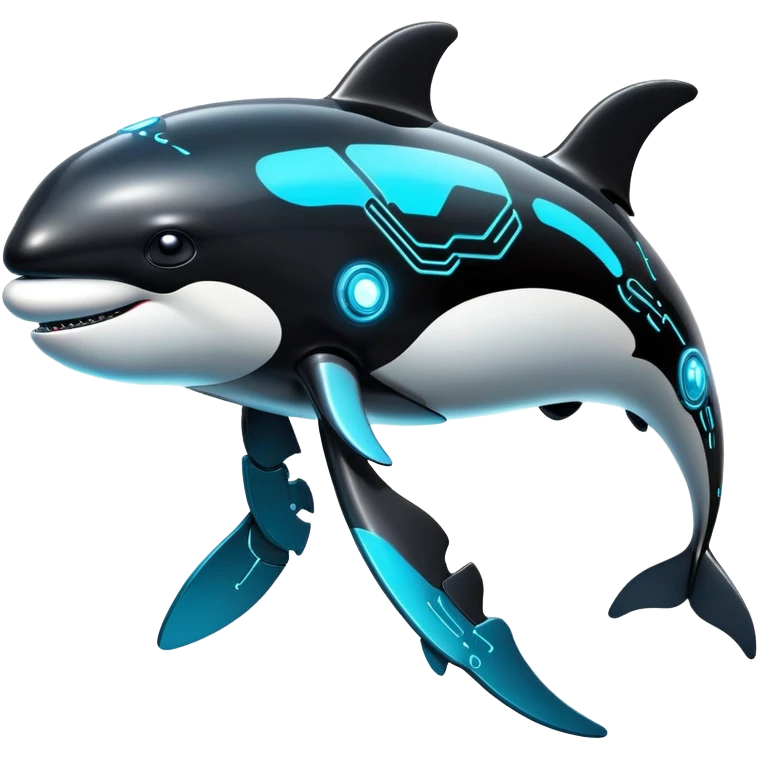 dystopian cybernetic android orca emoji