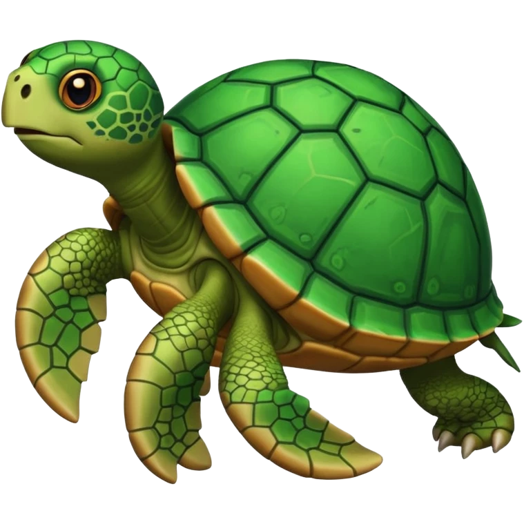 A turtle carrying tnt  emoji