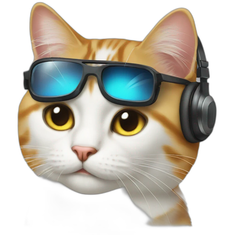 Dj cat emoji