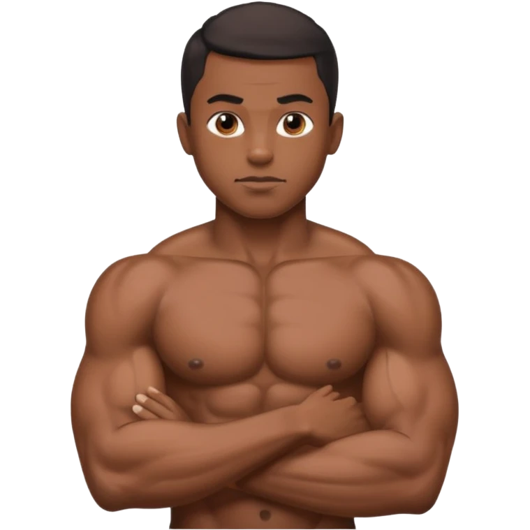 a sexy black boy naked with a long dick emoji