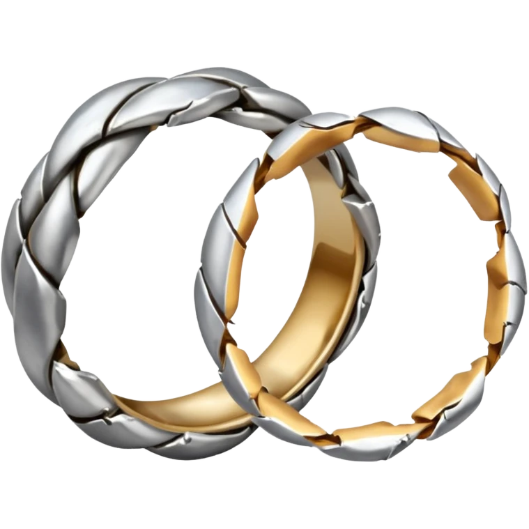2 smashed wedding ring emoji