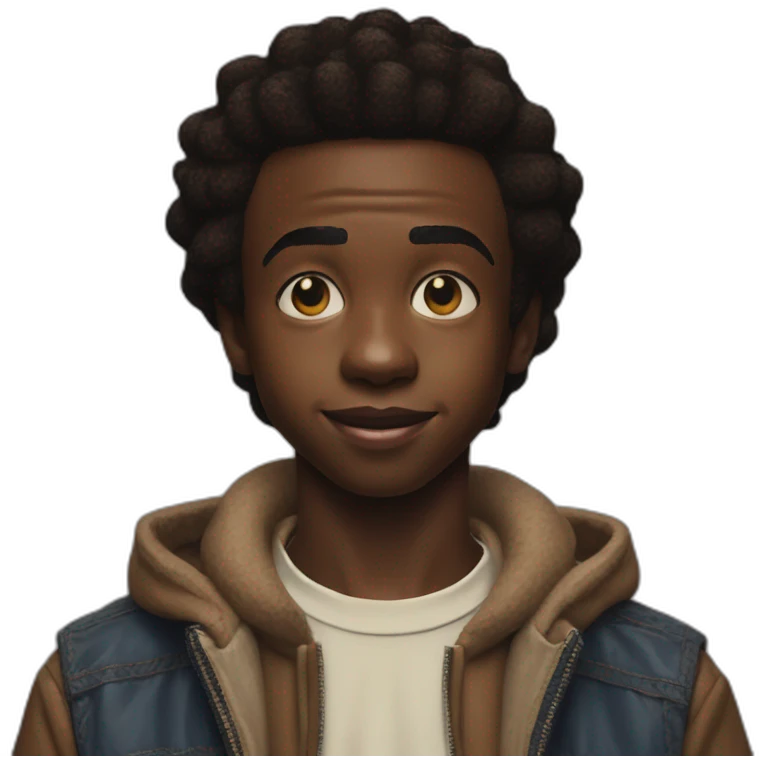 Caleb McLaughlin Lucas Sinclair stranger things  emoji