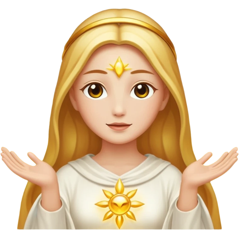 ser divino de luz emoji