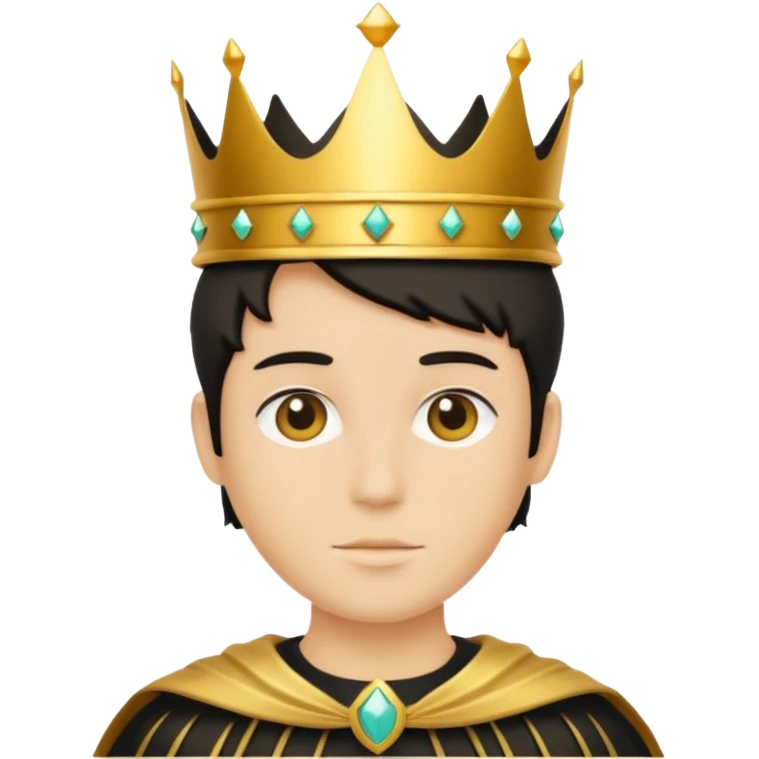silhouette with a crown above the head emoji