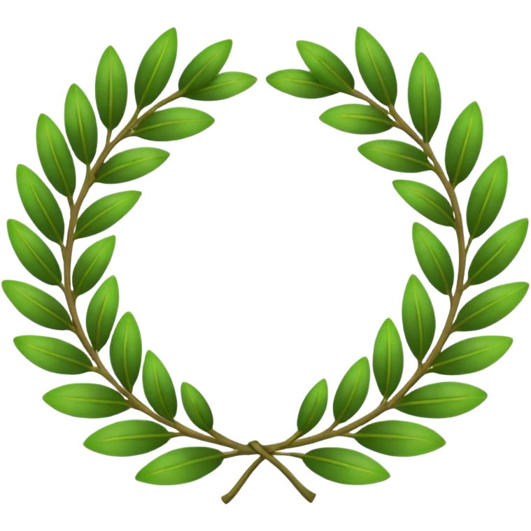Create a laurel wreath for graduation in university emoji